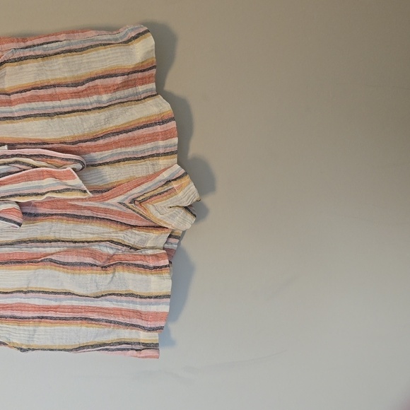 NWT Evereve Roan+Ryan Multicolor Striped Cotton Shorts Size Small and Medium - Picture 3 of 10